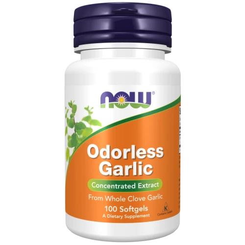 NOW - Odorless Garlic - 100 kapsułek